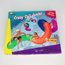 2000 Sunco Crazy Coil Junior Pool Float Snake Worm Inflatable Toy 102x41x36” NEW