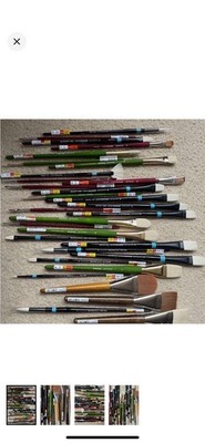 35 High End Paint Brushes. Master touch, Velvotouch, and  Royal & Langnickel 