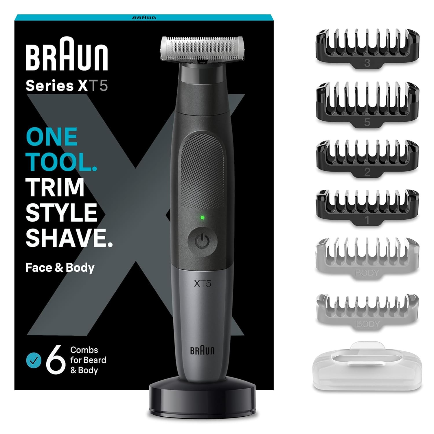 BRAUN Series XT5300 Barttrimmer FAce+Body+Travel
