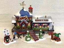 NEW! Dept 56 ARTS HOBBIES & CRAFTS 56897 w LEONARDO & VINCENT & RUNNING THE LOOM