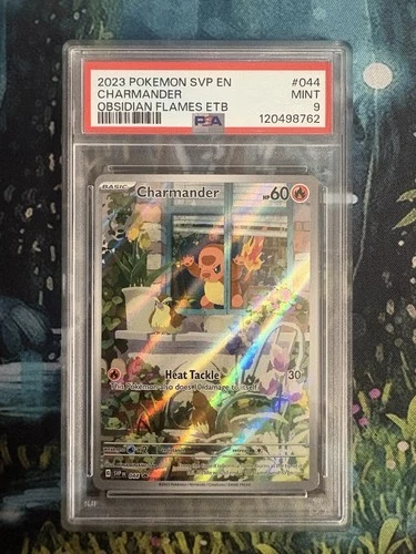 2023 Pokemon SVP EN Charmander #044 Obsidian Flames ETB Promo PSA 9 Mint Read De