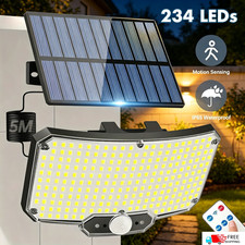 1/2 PC Solar Split LED Motion Sensor Spot Lights Outdoor Porch Patio Yard Garage