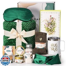 Self Care Gift Basket for Women Birthday Relaxing Spa Set Gifts with Luxury F