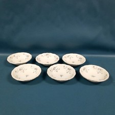 Set of 6 Johann Haviland Bavaria Germany Blue Garland 5" Dessert Bowls