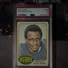Topps 1976 Walter Payton Rookie #148 Chicago Bears PSA 3 Football Card NFL. rookie card picture