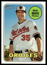 2018 Topps Heritage #371 Brad Brach Baltimore Orioles Baseball