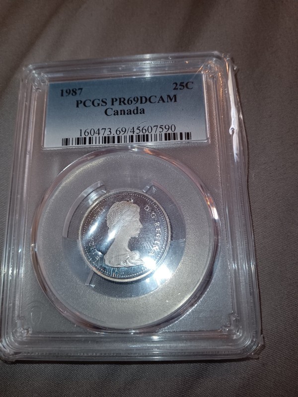 1988 Canada 25 Cents PCGS PR69 DCAM Proof Quality