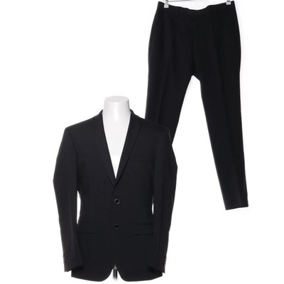 Roy Robson, Anzug, Größe: 46, Polyester/Wolle, Schwarz, Nadelstreifen #qUz