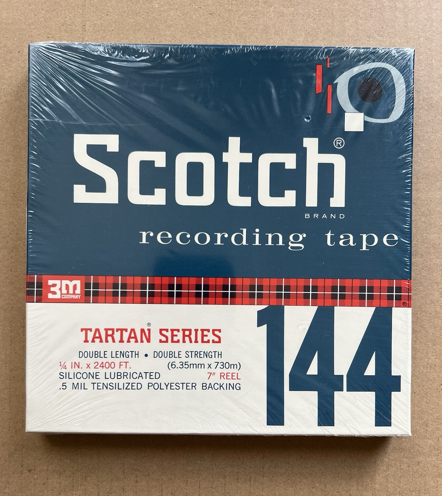 Scotch 144 Tartan Series ¼” x 2400ft Reel-to-Reel Tape • Sealed NOS Vintage
