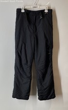 Slalom Mens Black Cargo Pockets Insulated Adjustable Waist Ski Snow Pants Size M
