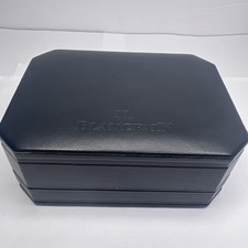 Blancpain Swiss Made Scatola Portaoggetti Presentazione Orologio Nera con Interno Beige