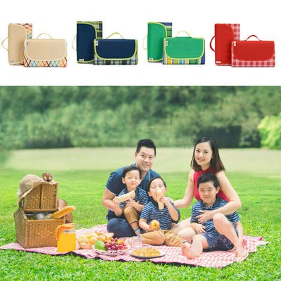 XL Picknickmatte 300 x 200 cm wasserdicht Decke Fleece Camping Stranddecke für Outdoor