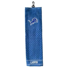 Detroit Lions Golf Towel - Team Golf  - Embroidered Premium - Club Bag Wood