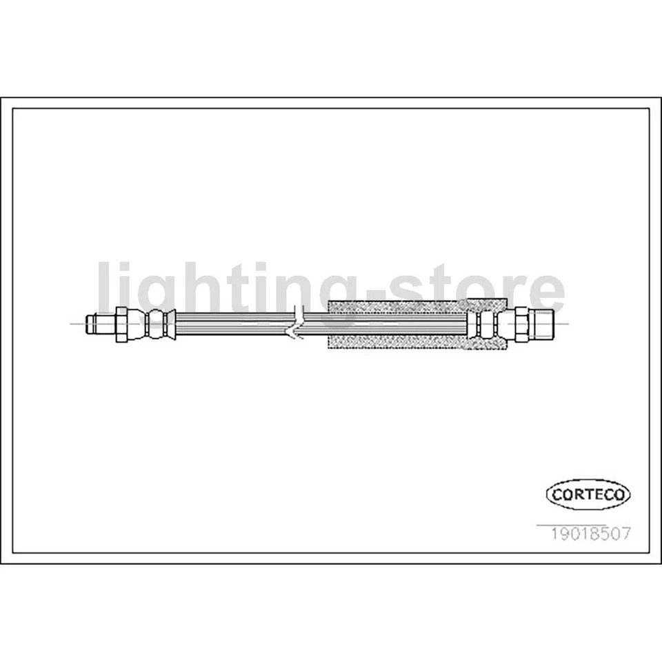 4 líneas de freno de manguera hidráulica de freno delantero trasero para BMW 325i 2,5 L Foto 4 de 4