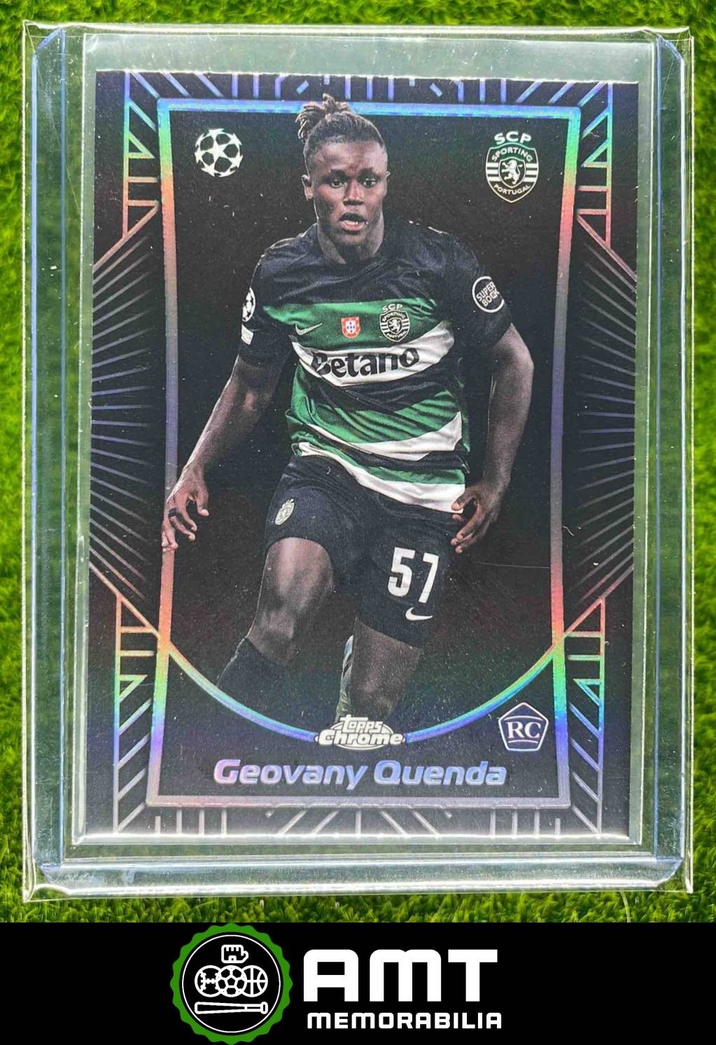 Geovany Quenda RC 2024-25 Topps Chrome UEFA CC Shadow Etch SE-13