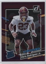 2023 Panini Donruss Rated Rookie Season Stat Line 33/500 Chris Rodriguez Jr 0jm6