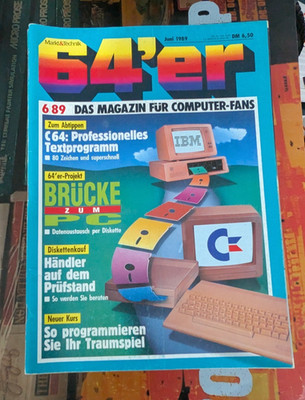 64er Magazin (64´er) 06/89 Juni 1989 C64 (Professionelles Textprogramm) 8-bit