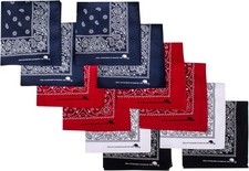 Elephant Brand Bandanas 100 cotton since 1898-12 Pack Assorted Basic 