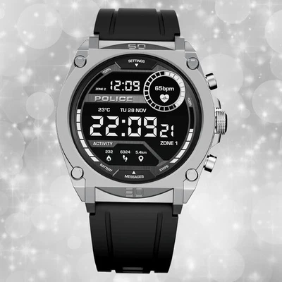Police Herrenuhr My.Avatar schwarz Silikonarmband Multifunktionuhr UPON0000101 - Bild 1 von 4