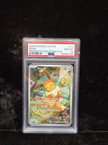 2025 POKEMON SVP EN-SV BLACK STAR PROMO #173 EEVEE PSA 10