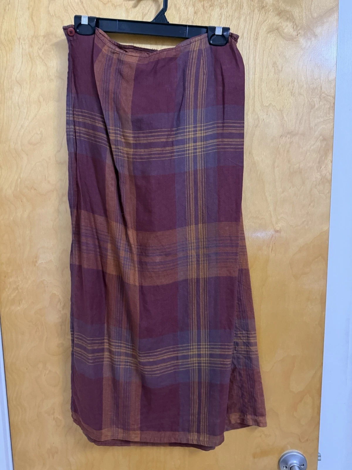 EMANUEL UNGARO WRAP LINEN SKIRT