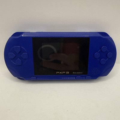 PXP3 Portable Retro Game Console Blue Tested No Charger