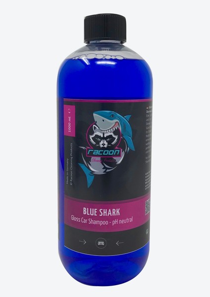 Racoon Autoshampoo Blue Shark 1L Glanz Autoreinigung Konzentrat WäSche NEU-image