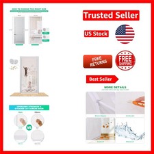 Heavy Duty Cat Screen Door 35.5X82  - Pet-Proof with Magnetic Zipper Closure