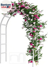 Metal Garden Arch Trellis for Climbing Plants 7.8Ft Outdoor Arch Wedding Hallowe