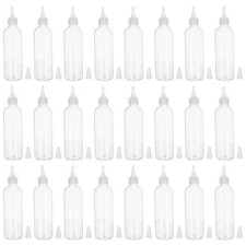  24 Pcs Refillable Squeeze Bottles Glue Dispensing Condiment Empty