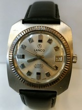 LANCO AUTOMATICO 21 RUBINI PATINA QUADRANTE ARGENTO 53007 SVIZZERO UOMO FUNZIONANTE