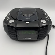 JENSEN Dual Alarm Clock AM/FM Stereo Radio with Top Loading CD Player JCR-310