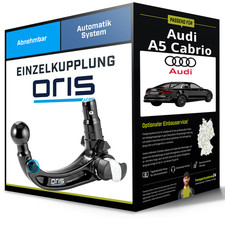 Abnehmbare Anhängerkupplung für AUDI A5 Cabrio 02.2009-01.2017 Typ 8F Oris AHK