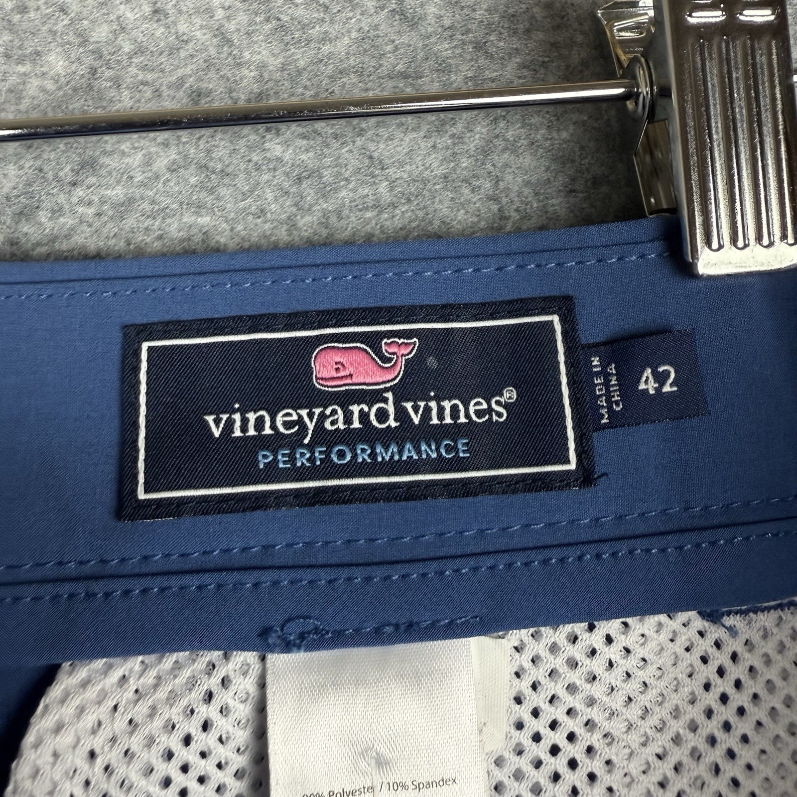 Vineyard Vines Size 42 Solid Blue Flat-Front Brea… - image 5