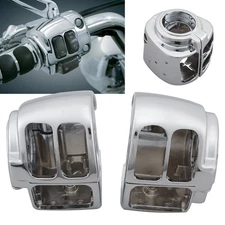Handlebar Switch Housing Hand Control Cover For Harley Dyna Fat Boy Road King US