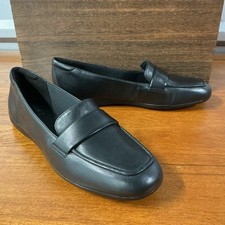 Naturalizer Women Gen N Flow Black Leather Slip On Loafer Size 8