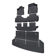 Labwork For Toyota Highlander 2008-2013 7 Tpe Floor Mats Trunk Cargo Liners