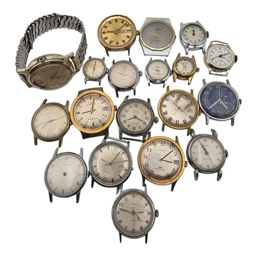 Vintage Timex Mechanical Watch Lot For Parts Repair Men's And Ladies Mixed Lot