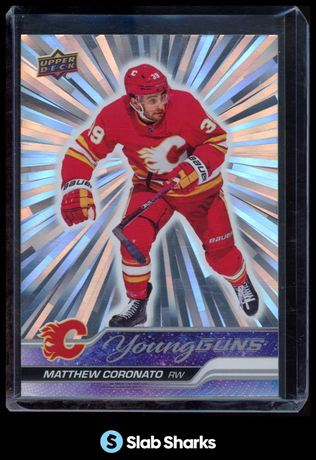 2023 UPPER DECK #201 MATTHEW CORONATO OUTBURST SILVER YOUNG GUNS RC ROOKIE