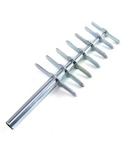 QWORK Cork Rubber Stopper Borer Tool, 7 Piece Set 1 Pack, Silver