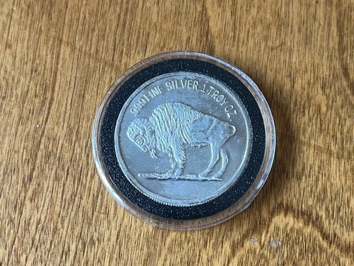 Golden State Mint Prospector Buffalo Reverse 1 oz .999 Fine Silver Round