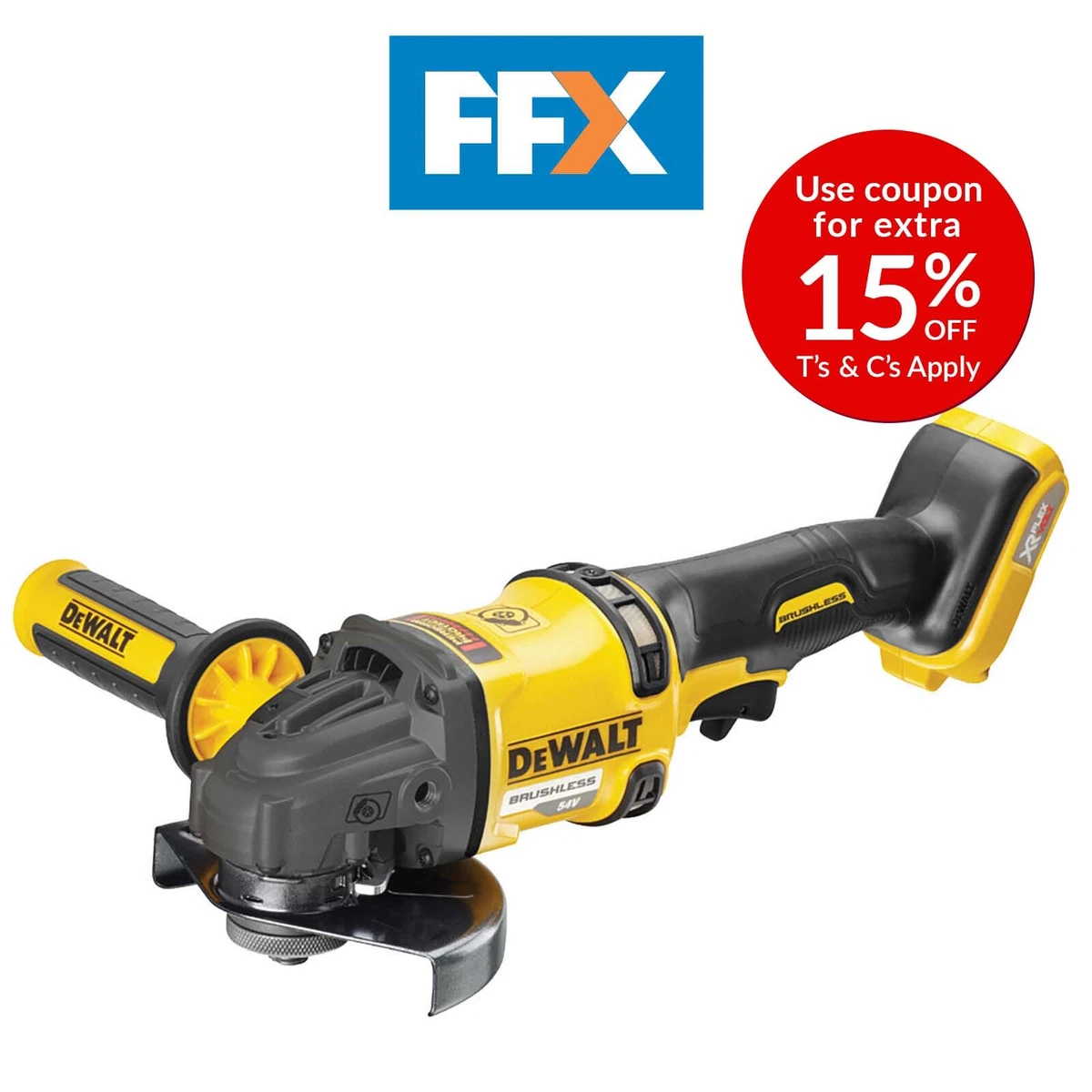 DeWalt DCG418N XJ 54V 125mm FlexVolt XR Cordless Angle Grinder