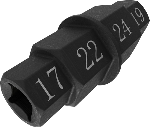 Hex Axle Tool for Motorcycle Front Axle Wheel, 17Mm, 19Mm, 22Mm, 24Mm