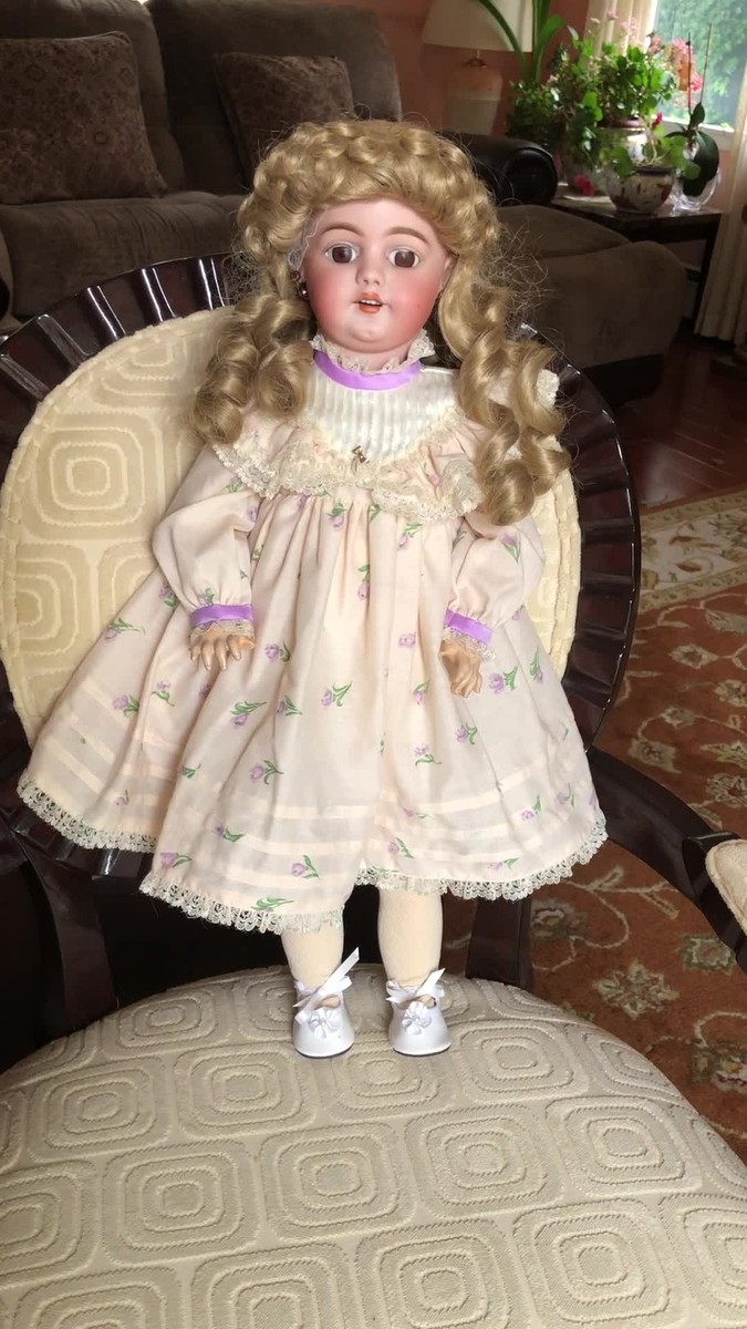 Antique 1880th Simon & Helbig Germany Victorian Bisque Head Antique 1880th Simon & Helbig Germany Victorian Bisque Head