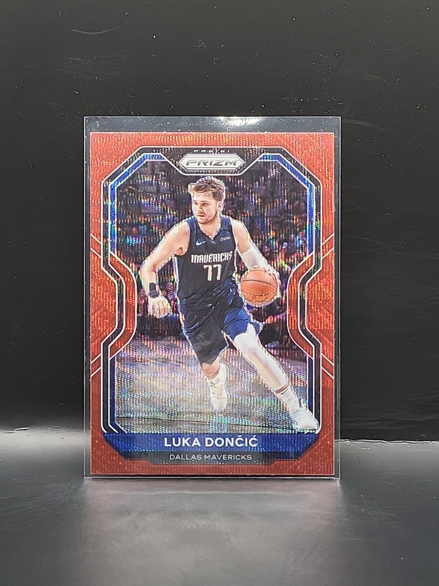 2020-2021 Panini Prizm Luka Doncic Ruby Red Wave card #32