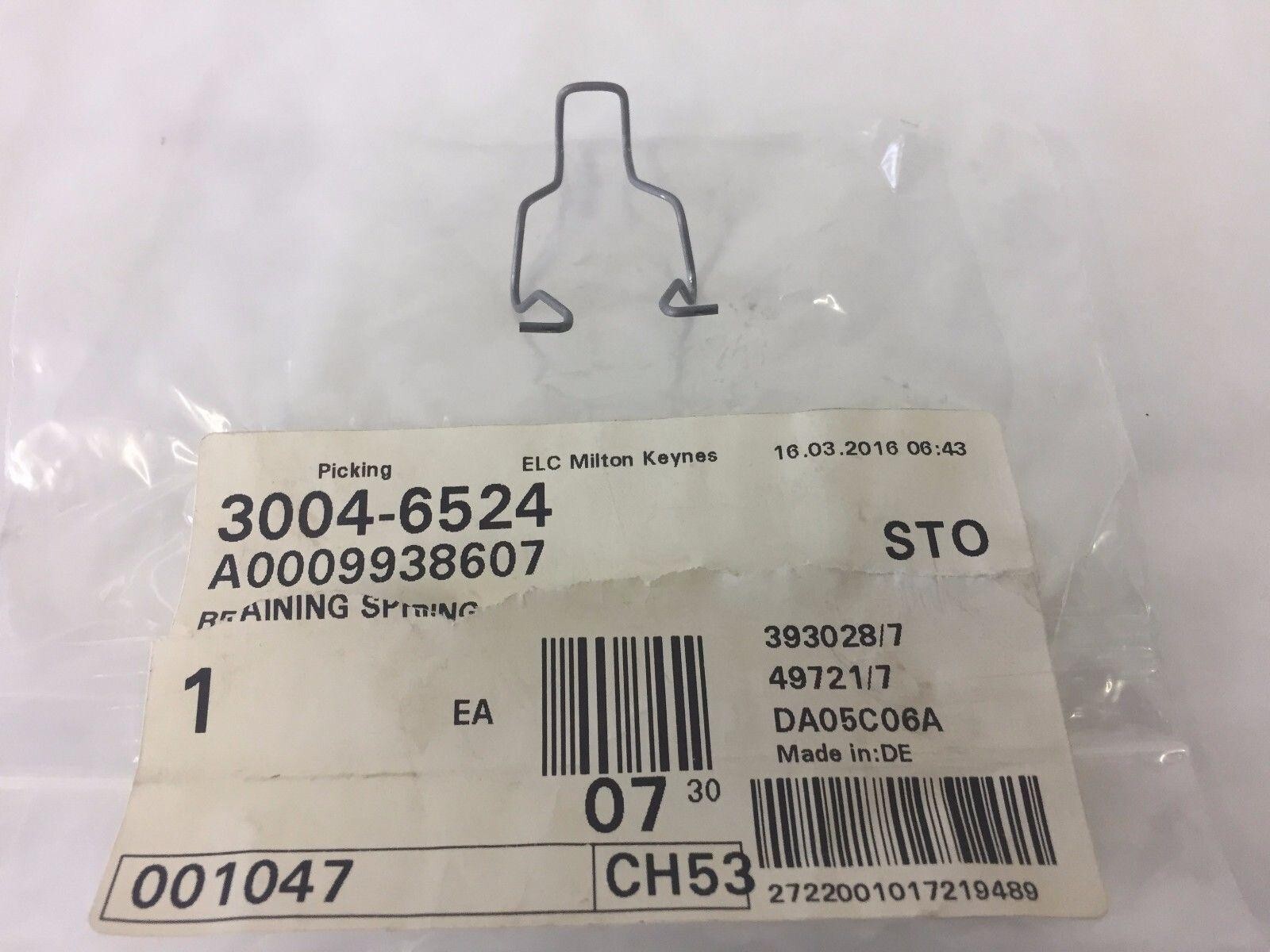 Genuine Smart Fortwo (451) Headlight Bulb Metal Retaining Spring