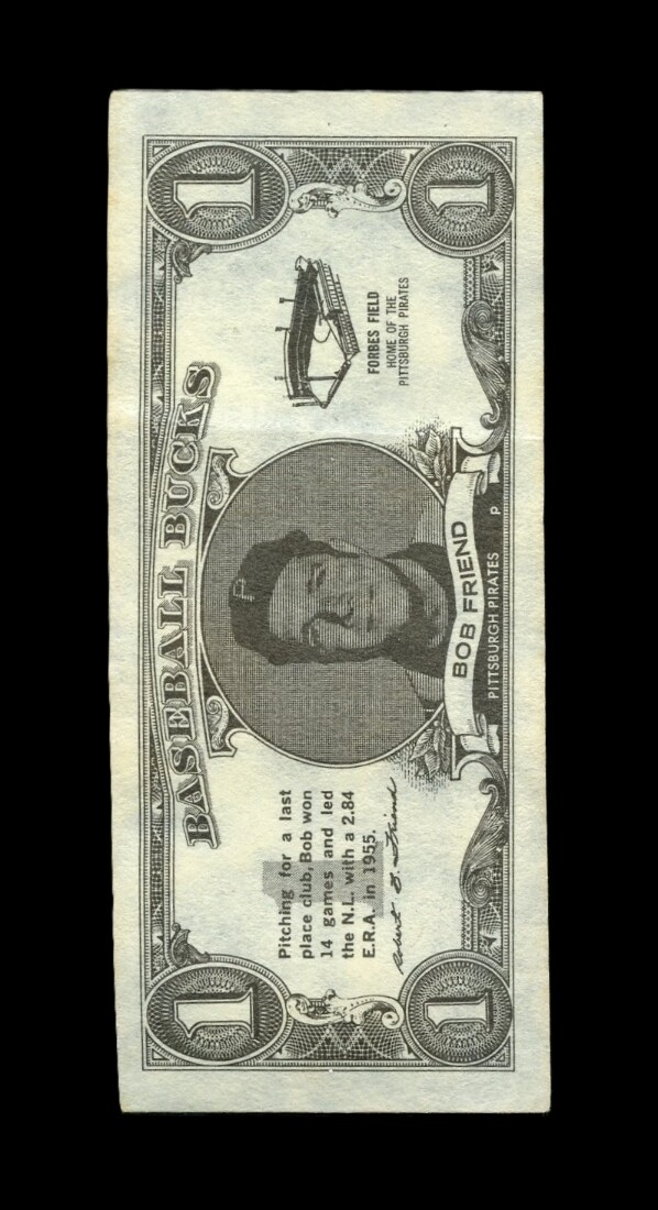 1962 Topps Baseball Bucks Set-Break Bob Friend *GMCARDS*