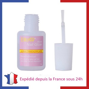 Détails Sur Lot De Colle Avec Pinceau Pour Faux Ongles Capsules Tips Manucure Nail Art Gel