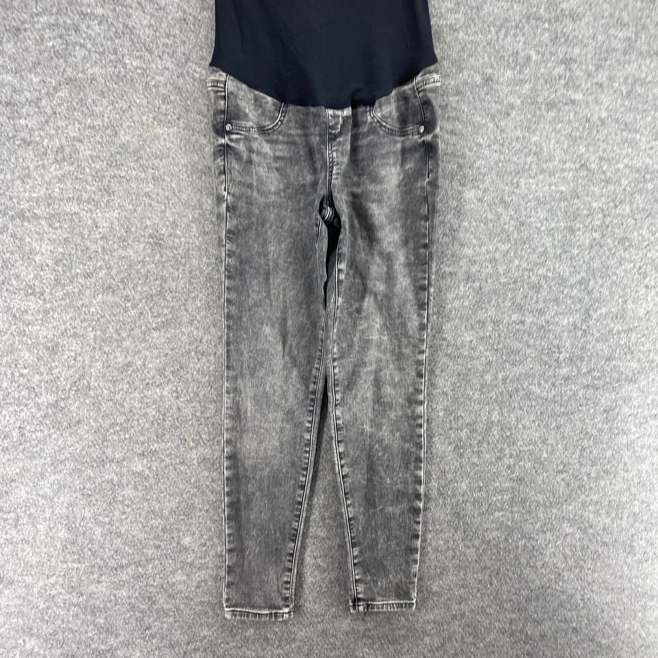 Jeggings femininos Sonoma 6 maternidade cinza denim lavagem média cintura alta puxar - Imagem 4 de 4