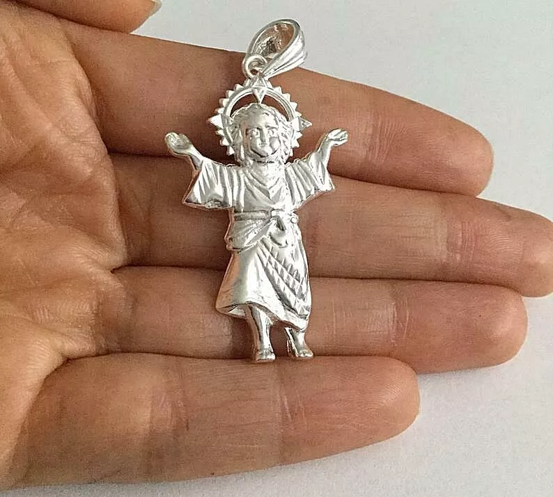 925 Sterling Silver Divine Child Pendant Dije del Divino Nino